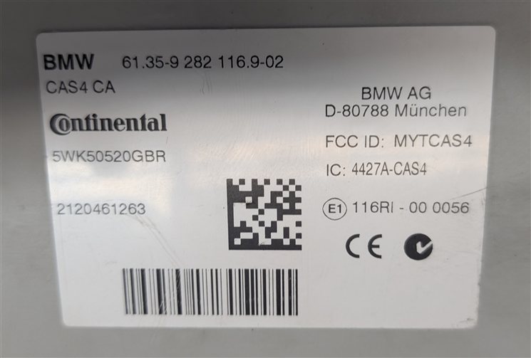 Thumbnail 6: 10-19 BMW 528i 535i 550i 650i 740i 750i X3 X4 CAS4 COMFORT ACCESS CONTROL MODULE