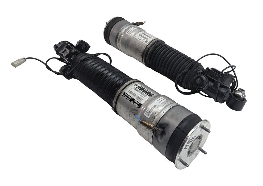 09-12 BMW 7 SERIES F02 F04 LWB REAR LEFT & RIGHT VDC EDC DAMPING AIR STRUT SET/2