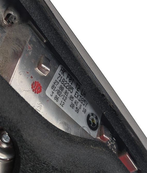 Thumbnail 5: 09-12 BMW 740i 750i 760i B7 (F01) REAR LEFT INNER TRUNK LID TAILLIGHT LIGHT LAMP