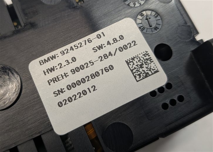 Thumbnail 5: 09-17 BMW 528i 535i 550i 645i 740i 750i 760i (F01 F10) REAR TEMPERATURE CONTROL