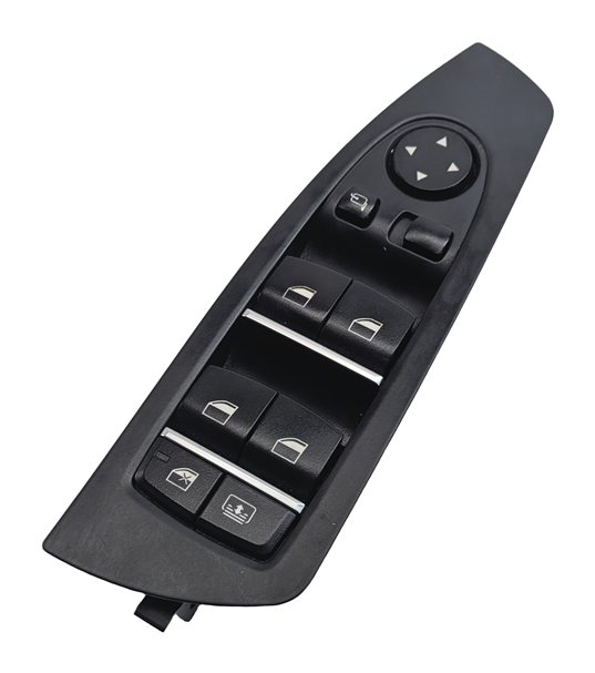 09-15 BMW 740i 750i 760i B7 (F01) DRIVER WINDOW SWITCH w/ SHADE & P-FOLD (BLACK)