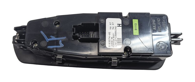 Thumbnail 4: 09-15 BMW 740i 750i 760i B7 (F01) DRIVER WINDOW SWITCH w/ SHADE & P-FOLD (BLACK)