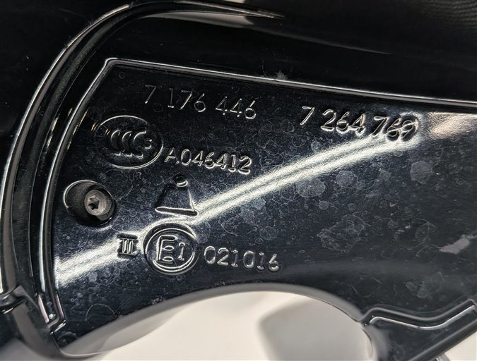 Thumbnail 6: 10-12 BMW 7 SERIES F01 F02 F04 RIGHT PFOLD AUTODIM CAMERA MIRROR HOUSING (Gray)