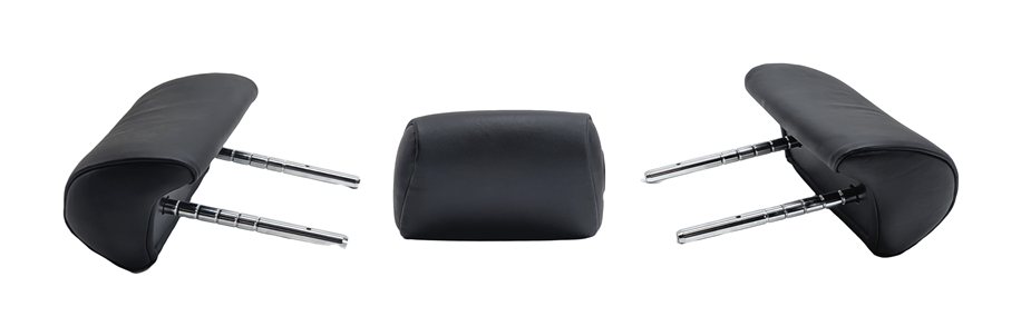 Thumbnail 3: 2009-2015 BMW 740i 750i 750Li 760Li (F01 F02 F04) REAR SEAT HEADREST SET 3 BLACK