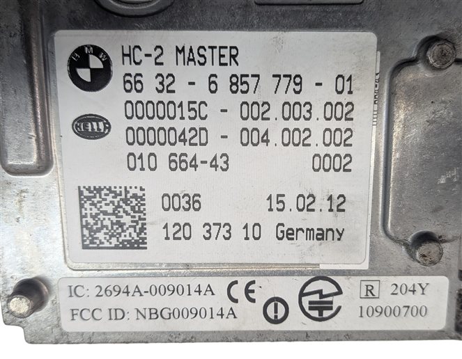 Thumbnail 5: 18-19 BMW 640i 650i 09-15 750i REAR RIGHT BLIND SPOT RADAR SENSOR MODULE MASTER