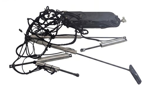 Thumbnail 2: 12-18 BMW 640i 650i M6 F12 F13 CONVERTIBLE TOP HYDRAULIC LIFT CYLINDER w/LINES