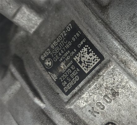 Thumbnail 7: 08-16 BMW 5 6 7 M6 M5 X5 X5M X6 X6M (E70 E71 F01 F06 F10) AC AIR COMPRESSOR PUMP