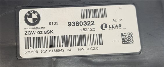 Thumbnail 5: 13-19 BMW 5 / 6 / 7 SERIES (F01 F02 F07 F10 F12) CENTRAL GATEWAY CONTROL MODULE
