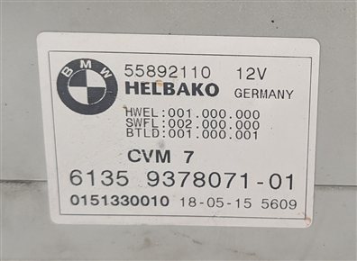 Thumbnail 6: 2012-2019 BMW 6-SERIES M6 (F12) CONVERTIBLE TOP ROOF CONTROL MODULE COMPUTER