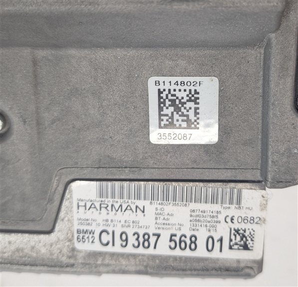 Thumbnail 8: 14-16 BMW 328i 335i 528i 535i 550i 740i 750i M5 X5 X6 - CD DVD STEREO RECEIVER