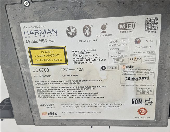 Thumbnail 9: 14-16 BMW 328i 335i 528i 535i 550i 740i 750i M5 X5 X6 - CD DVD STEREO RECEIVER