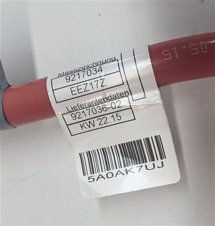 Thumbnail 5: 2016 BMW 650I CONVERTIBLE F12 4.4L POSITIVE BATTERY CABLE w/SAFETY TERMINAL