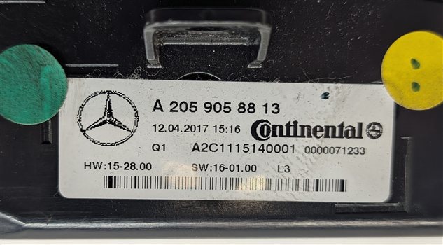 Thumbnail 5: 2015-2021 MERCEDES C300 C400 C450 GLC300 (W205 X253) TEMPERATURE CONTROL PANEL