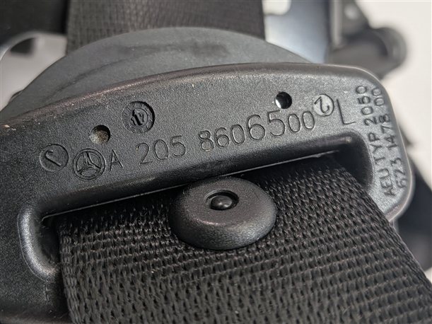 Thumbnail 6: 2015-2018 MERCEDES C-CLASS (W205) LEFT FRONT DRIVER SEATBELT RETRACTOR (Black)
