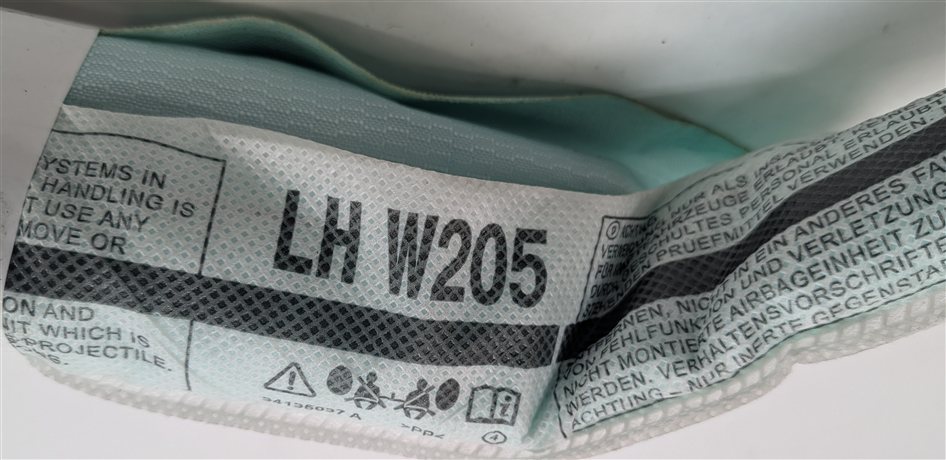 Thumbnail 3: 2015-2021 MERCEDES C300 C350E C400 C450 C43 C63 (W205) LEFT SIDE CURTAIN AIRBAG