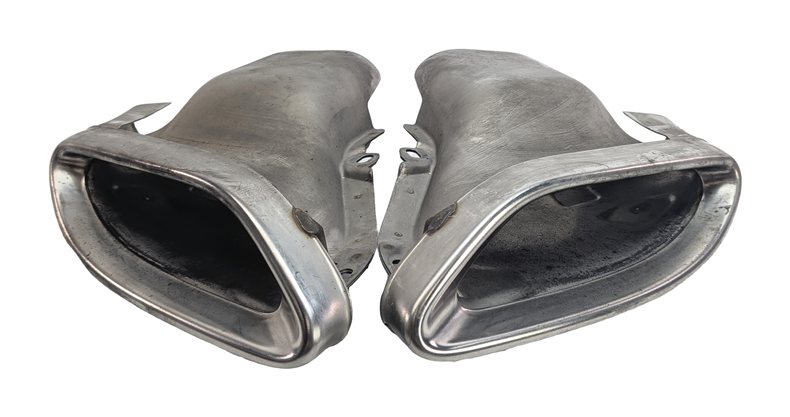 Thumbnail 2: 2017 MERCEDES C300 (W205) REAR EXHAUST PIPE TIP FINISHER MUFFLER SET/2 CHROME