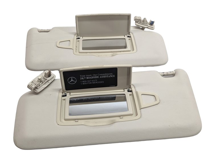Thumbnail 2: 15-17 MERCEDES C300 C350 C400 C450 (W205) LEFT & RIGHT SUNVISOR SET 2 (Beige)