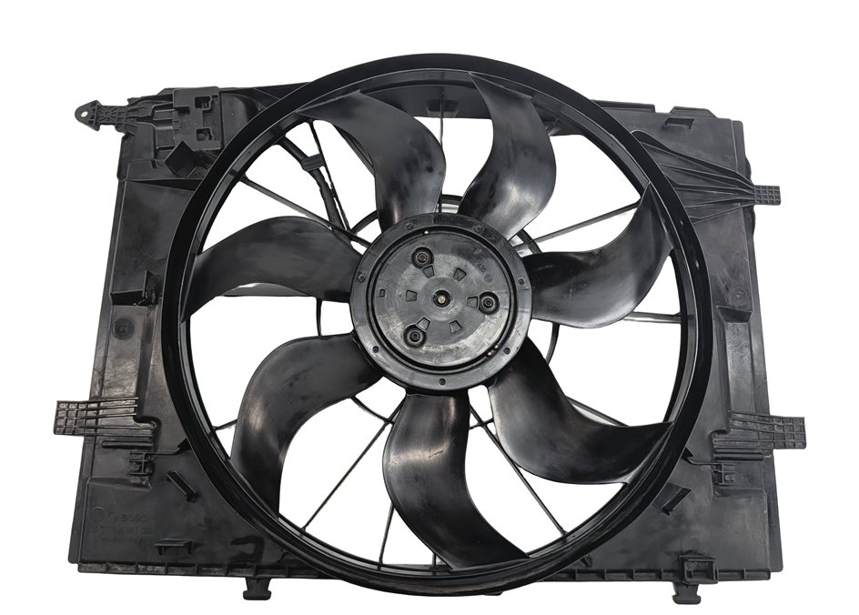 Thumbnail 2: 15-21 MERCEDES C300 C400 W205 ELECTRIC RADIATOR COOLING FAN MOTOR BLADE & SHROUD