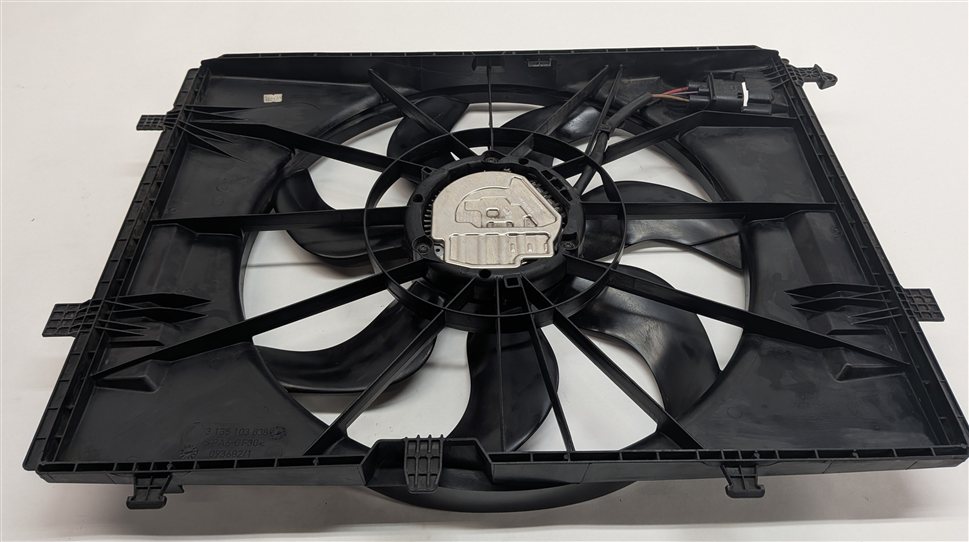 Thumbnail 3: 15-21 MERCEDES C300 C400 W205 ELECTRIC RADIATOR COOLING FAN MOTOR BLADE & SHROUD