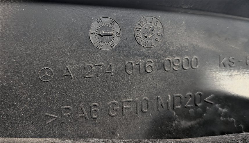Thumbnail 5: 15-20 MERCEDES C E CLC SLC CLASS W205 W213 R171 X254 2.0L M274 ENGINE COVER TRIM