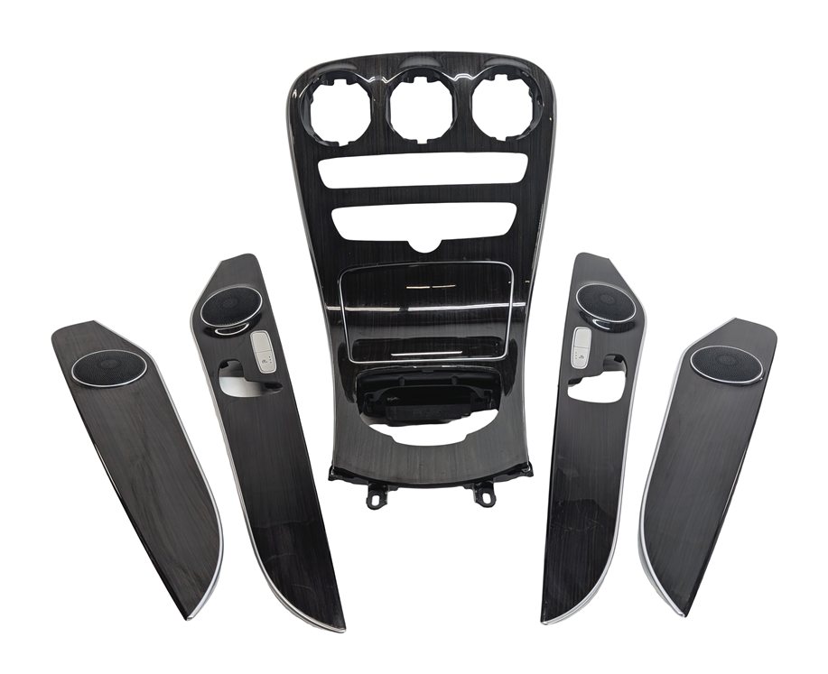 2017 MERCEDES C300 W205 INTERIOR DOOR CENTER CONSOLE TRIM SET/6 (Zen Brown)