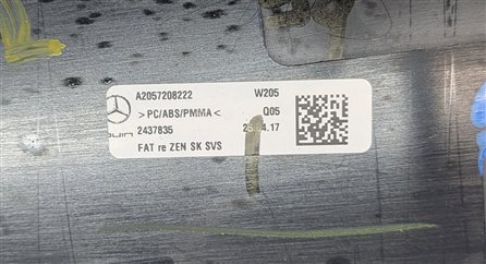 Thumbnail 24: 2017 MERCEDES C300 W205 INTERIOR DOOR CENTER CONSOLE TRIM SET/6 (Zen Brown)