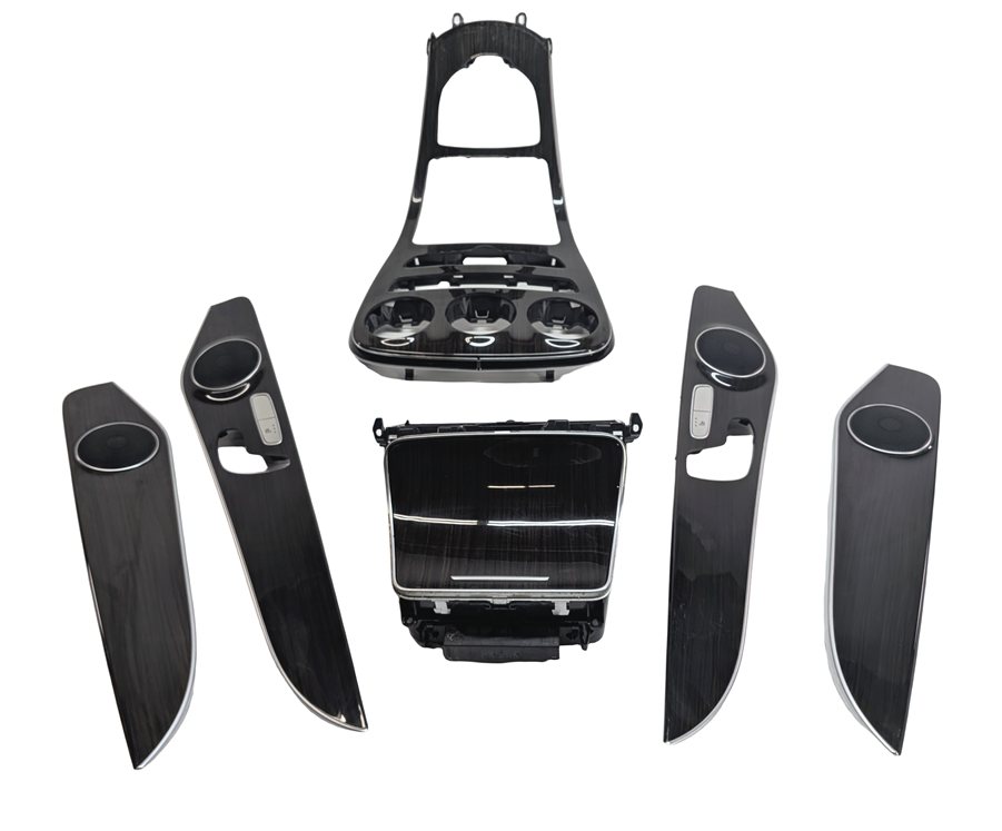 Thumbnail 3: 2017 MERCEDES C300 W205 INTERIOR DOOR CENTER CONSOLE TRIM SET/6 (Zen Brown)