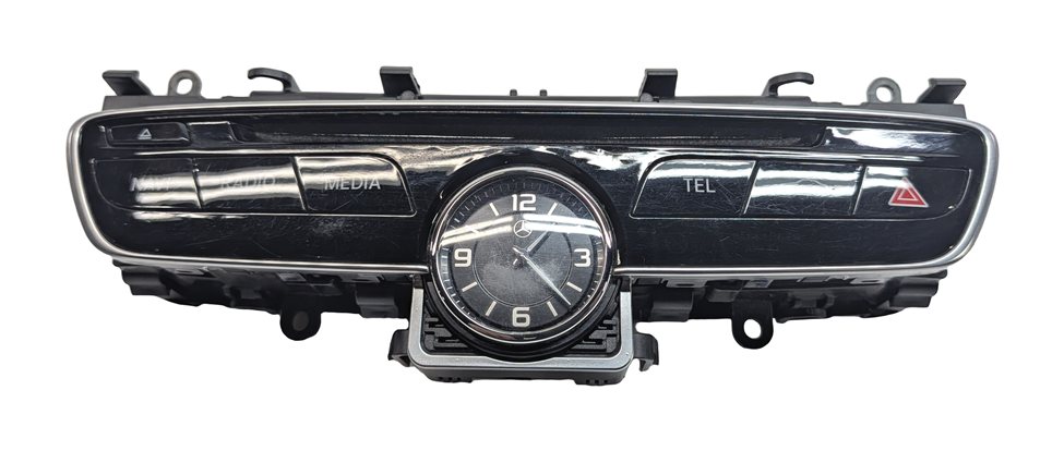 2017 MERCEDES C300 (W205) DASH MULTIMEDIA AUDIO 20 CONTROL PANEL w/ CLOCK