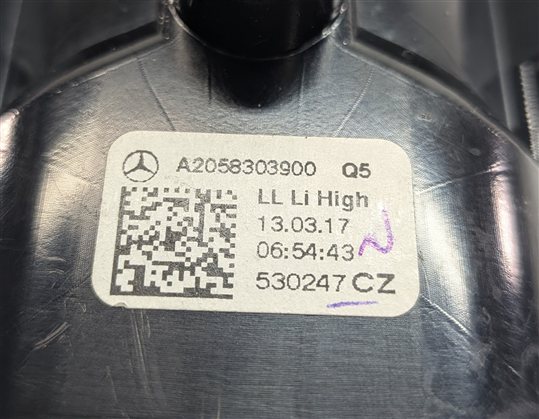 Thumbnail 6: 2017 MERCEDES C300 (W205) FRONT LEFT DRIVER DASH HEAT AIR AC VENT (Silver)