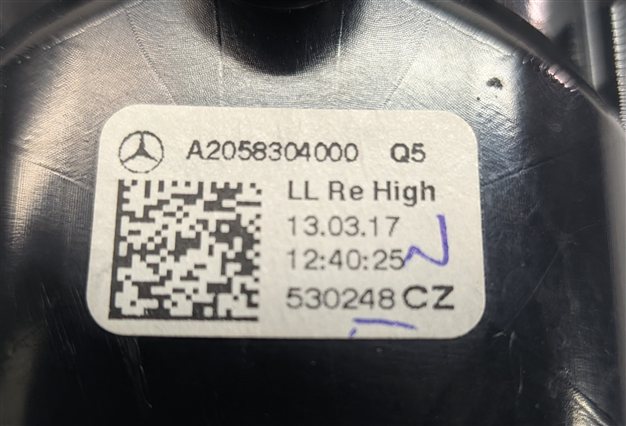 Thumbnail 6: 2017 MERCEDES C300 (W205) FRONT RIGHT PASSENGER DASH HEAT AIR AC VENT (Silver)