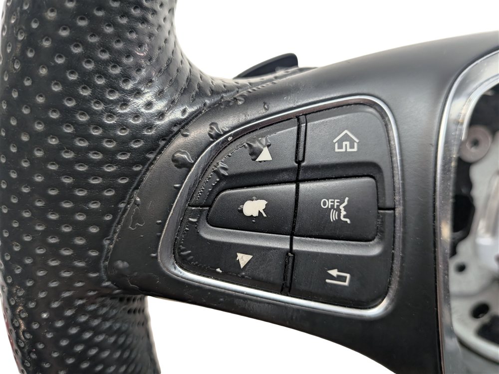 Thumbnail 5: 17-18 C300 C63 AMG W205 HEATED LEATHER STEERING WHEEL LANE KEEP (Black)
