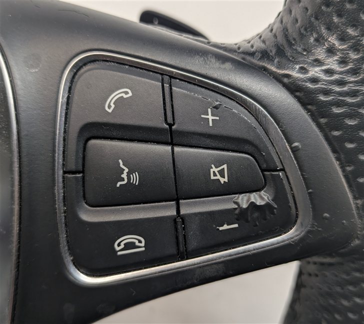 Thumbnail 6: 17-18 C300 C63 AMG W205 HEATED LEATHER STEERING WHEEL LANE KEEP (Black)