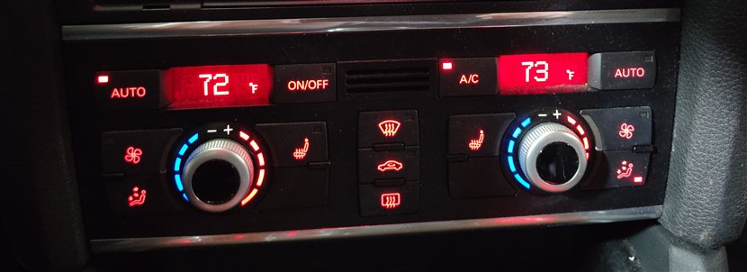 Thumbnail 2: 2013-2015 AUDI Q7 (4L) HEATER AC TEMPERATURE CLIMATE CONTROL PANEL (HEATED SEAT)