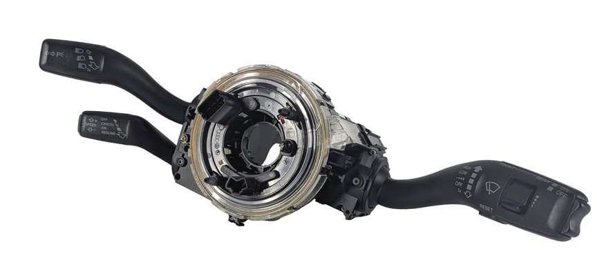 Thumbnail 1: 2009-2015 AUDI Q7 (4L) STEERING COLUMN BLINKER WIPER CRUISE COMBINATION SWITCH