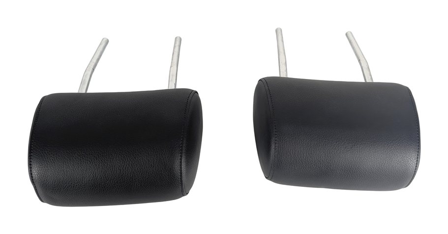 Thumbnail 6: 08-15 AUDI A3 A6 Q7 S6 (8P C7 4L) FRONT LEFT & RIGHT SEAT HEADREST SET-2 (Black)