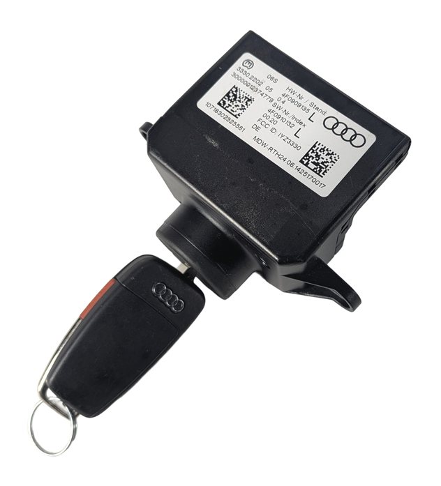 Thumbnail 4: 13-15 AUDI Q7 (4L) 3.0L CTWB SUPERCHARGED ENGINE BCM IMMOBILIZER MODULE KEY SET