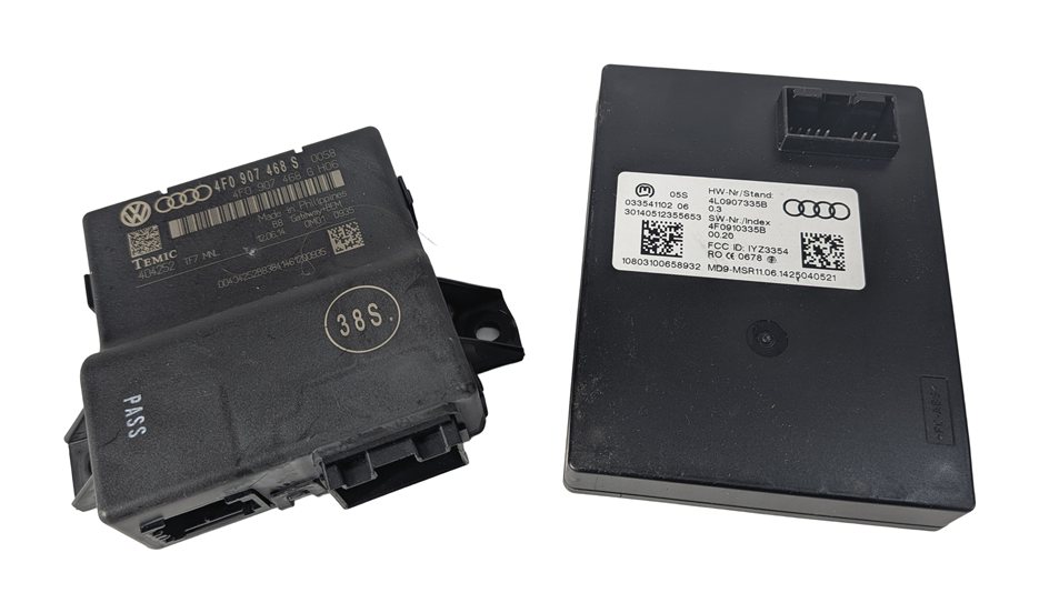 Thumbnail 5: 13-15 AUDI Q7 (4L) 3.0L CTWB SUPERCHARGED ENGINE BCM IMMOBILIZER MODULE KEY SET