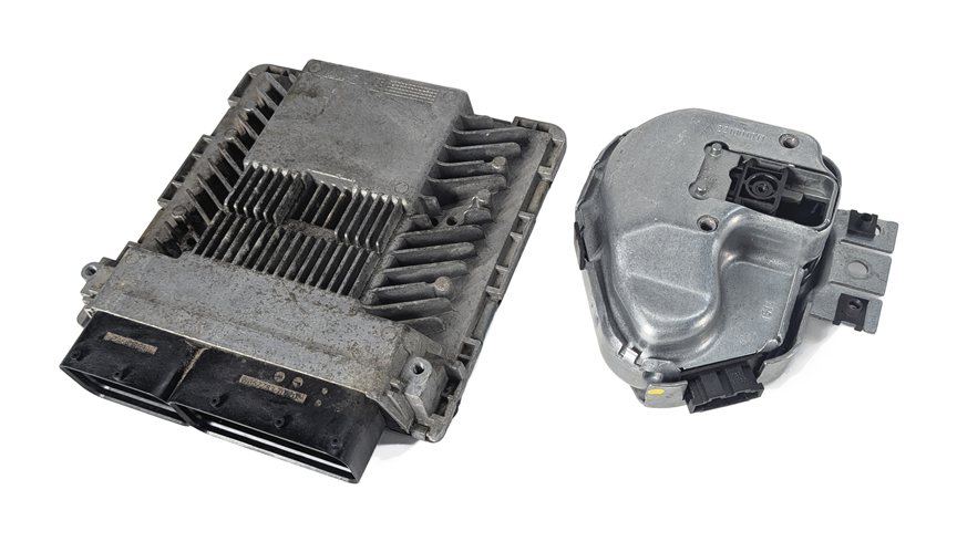 Thumbnail 9: 13-15 AUDI Q7 (4L) 3.0L CTWB SUPERCHARGED ENGINE BCM IMMOBILIZER MODULE KEY SET