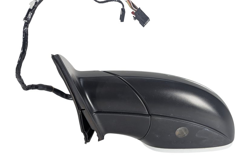 Thumbnail 6: 2013-2015 AUDI Q7 (4L) LEFT DRIVER P-FOLD BLIND SPOT DOOR MIRROR (White)