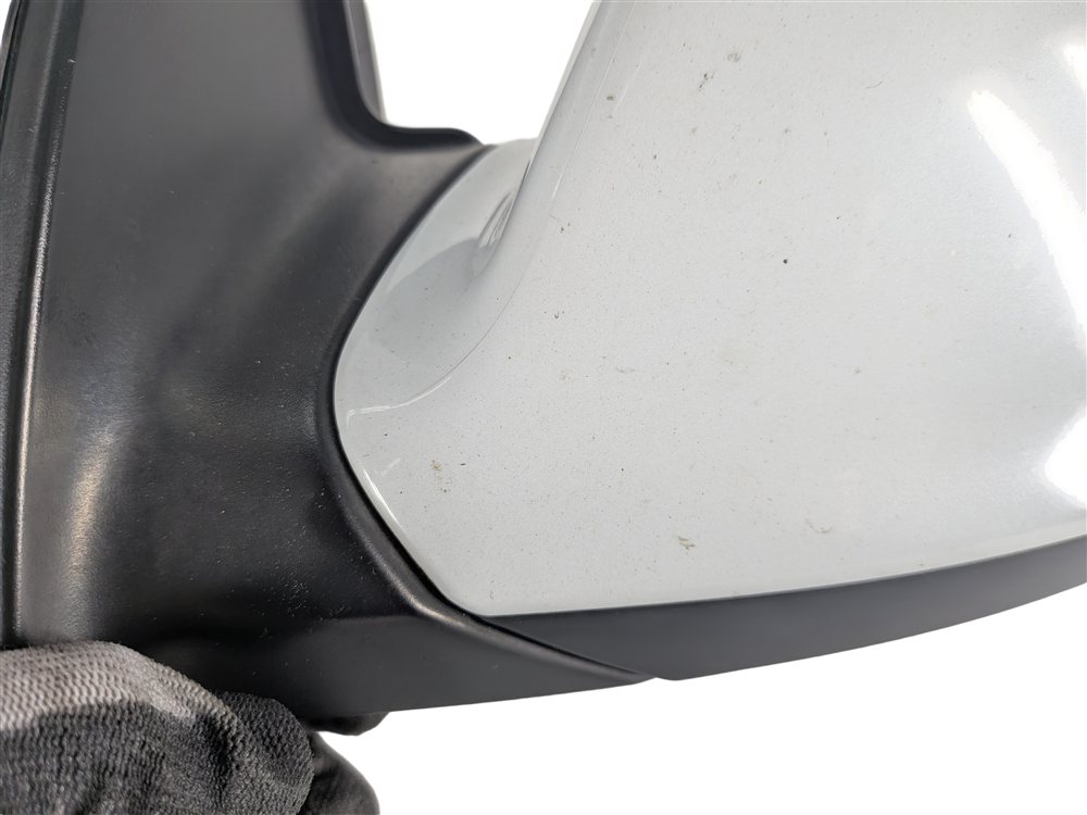 Thumbnail 9: 2013-2015 AUDI Q7 (4L) LEFT DRIVER P-FOLD BLIND SPOT DOOR MIRROR (White)