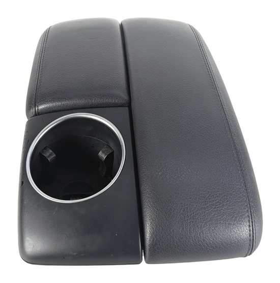 Thumbnail 3: 07-15 AUDI Q7 4L FRONT CENTER CONSOLE STORAGE BIN ARMREST CUPHOLDER (Black)