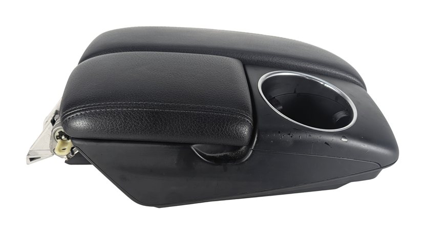 Thumbnail 4: 07-15 AUDI Q7 4L FRONT CENTER CONSOLE STORAGE BIN ARMREST CUPHOLDER (Black)