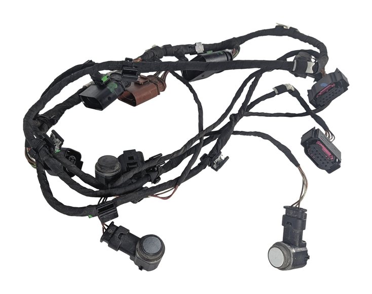 2015 AUDI Q7 (4L) REAR PDC PARK ASSIST SENSOR SET w/HARNESS (White)