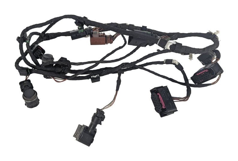Thumbnail 2: 2015 AUDI Q7 (4L) REAR PDC PARK ASSIST SENSOR SET w/HARNESS (White)