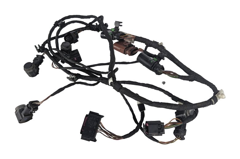 Thumbnail 3: 2015 AUDI Q7 (4L) REAR PDC PARK ASSIST SENSOR SET w/HARNESS (White)