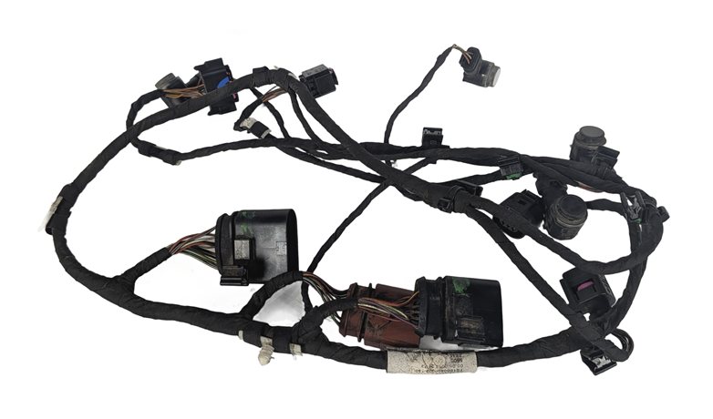 Thumbnail 4: 2015 AUDI Q7 (4L) REAR PDC PARK ASSIST SENSOR SET w/HARNESS (White)