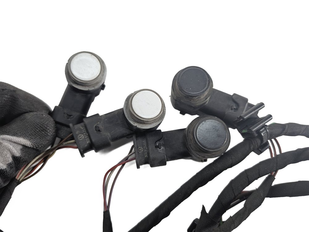 Thumbnail 8: 2015 AUDI Q7 (4L) REAR PDC PARK ASSIST SENSOR SET w/HARNESS (White)