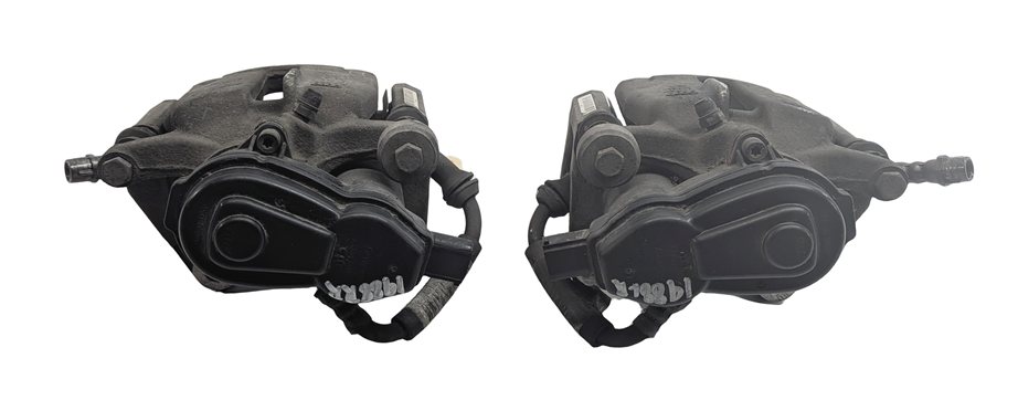 Thumbnail 2: 13-17 AUDI Q5 (B8 8R) REAR LEFT RIGHT BRAKE CALIPER ACTUATOR SET (12.99" ROTOR)