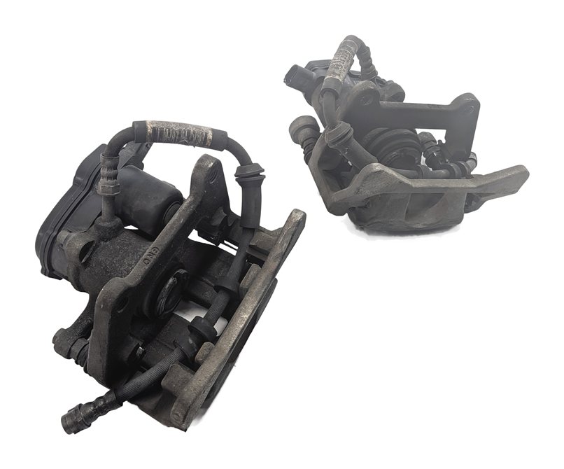 Thumbnail 3: 13-17 AUDI Q5 (B8 8R) REAR LEFT RIGHT BRAKE CALIPER ACTUATOR SET (12.99" ROTOR)