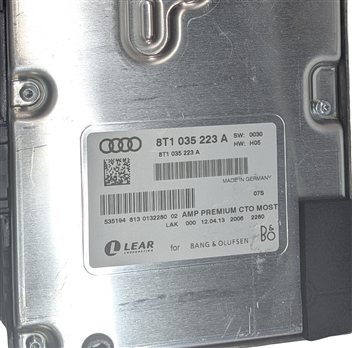 Thumbnail 5: 13-17 AUDI A4 S4 A5 S5 RS5 Q5 Q7 (B8 8K 8R 4M) BANG & OLUFSEN AUDIO AMP AMPLIFER